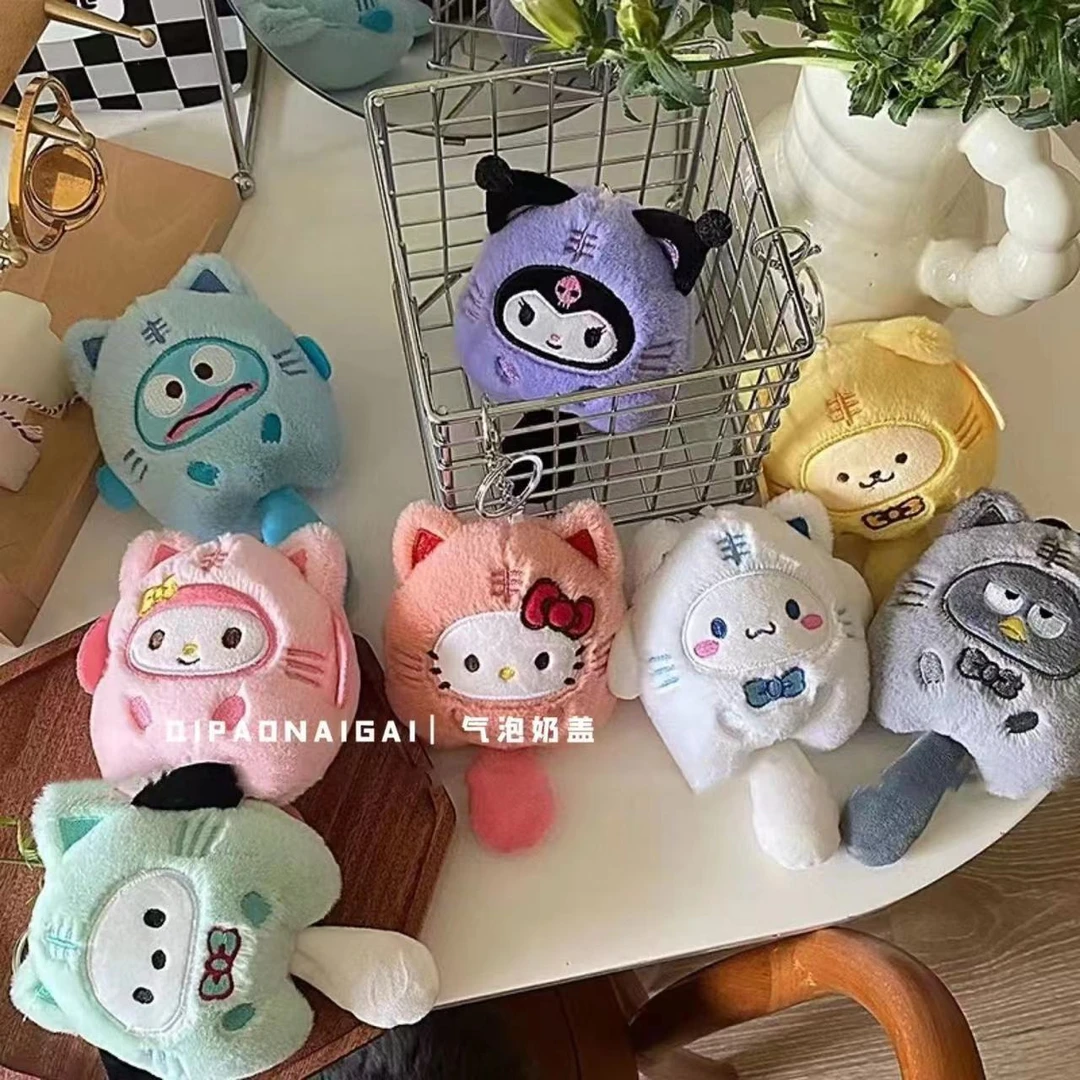 卡通毛绒动物系列公仔毛绒玩具挂件抓机娃娃小玩偶挂饰包包钥匙扣