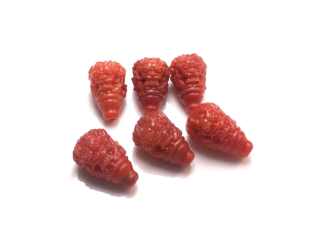 天然南红玛瑙龙三通 尺寸宽度11到12MM左右 多样性发货其中一件