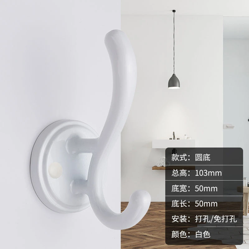 挂衣钩进门玄关免打孔大衣墙壁衣帽钩衣柜鞋柜门后墙上衣服挂钩