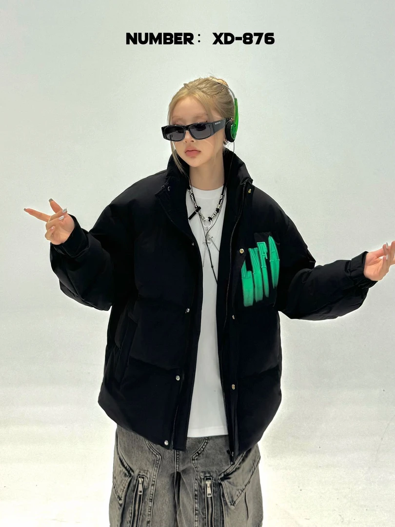 XD-876短款立领时尚帅气休闲加厚男士韩版秋冬季潮流青年外套