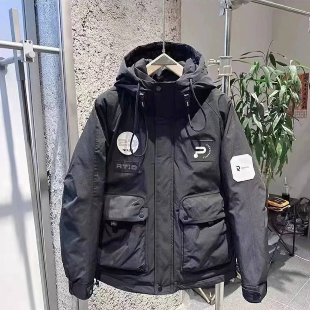 【马卡龙骑士】男士时尚百搭休闲情侣连帽冬季外套BM10