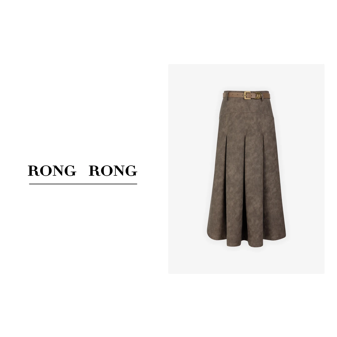 LI【满月咖啡】RONGRONG溶溶 时尚简约百搭半裙238Q5691-9.29 DQ10