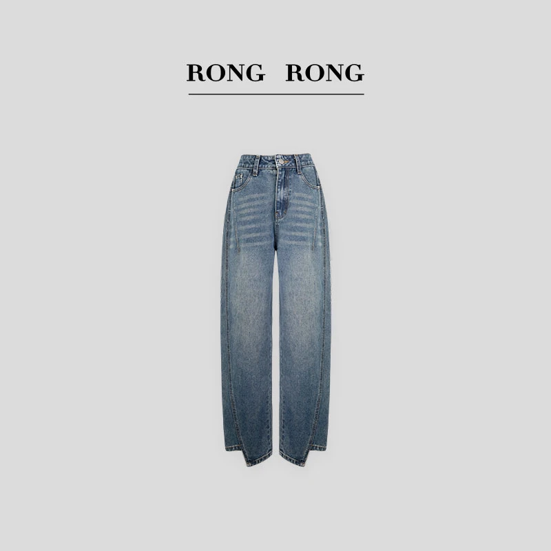 LI【女总裁】RONGRONG溶溶 复古水洗牛仔裤C-I202818-3.13 KA