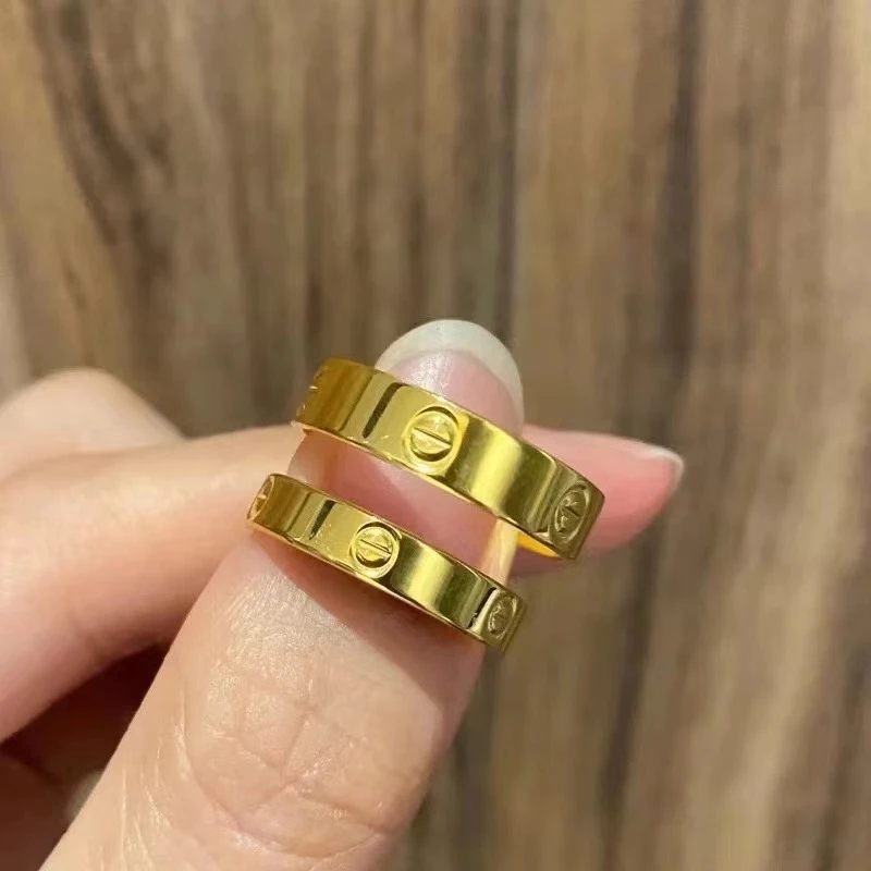 铜合金戒指 精工卡+Love系列情侣版对戒