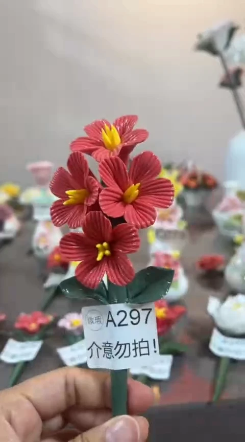 【闪购商品】陶瓷手捏花-A297
