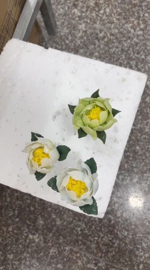 【闪购商品】陶瓷手捏花-牡丹花苞3朵