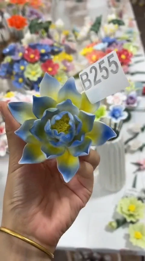 【闪购商品】陶瓷手捏花-B255