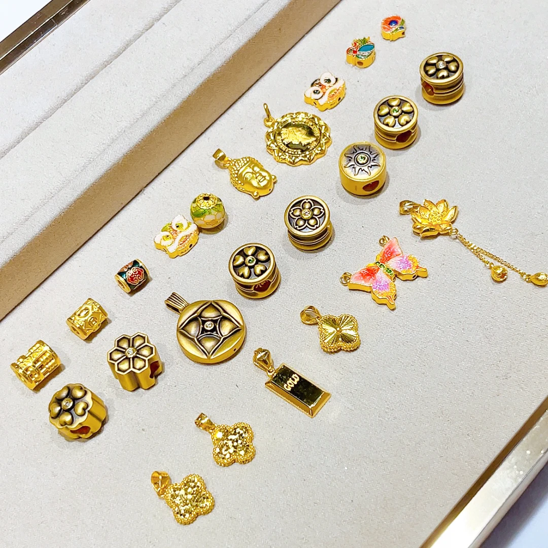 精品 5G 足金精美百搭时尚女素款黄金吊坠(福利专用）