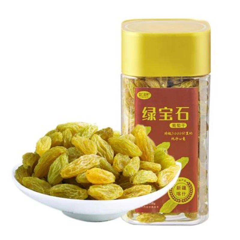 【丰收节】新疆喀什葡萄干绿宝石大颗粒新疆吐鲁番葡萄干258g罐装