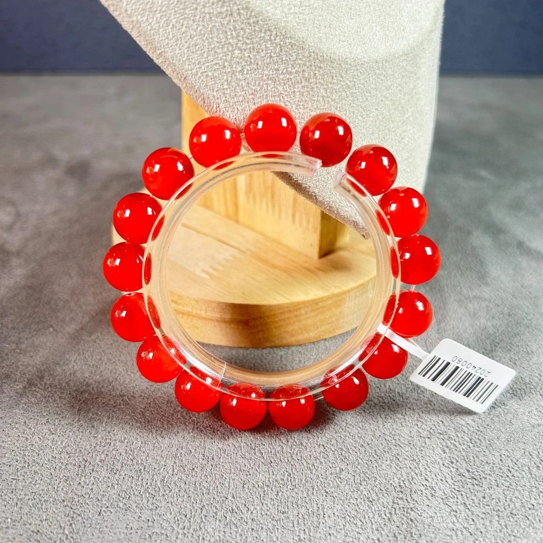 非金属树脂手链 （QYS）青鱼石手链~1.2珠B069