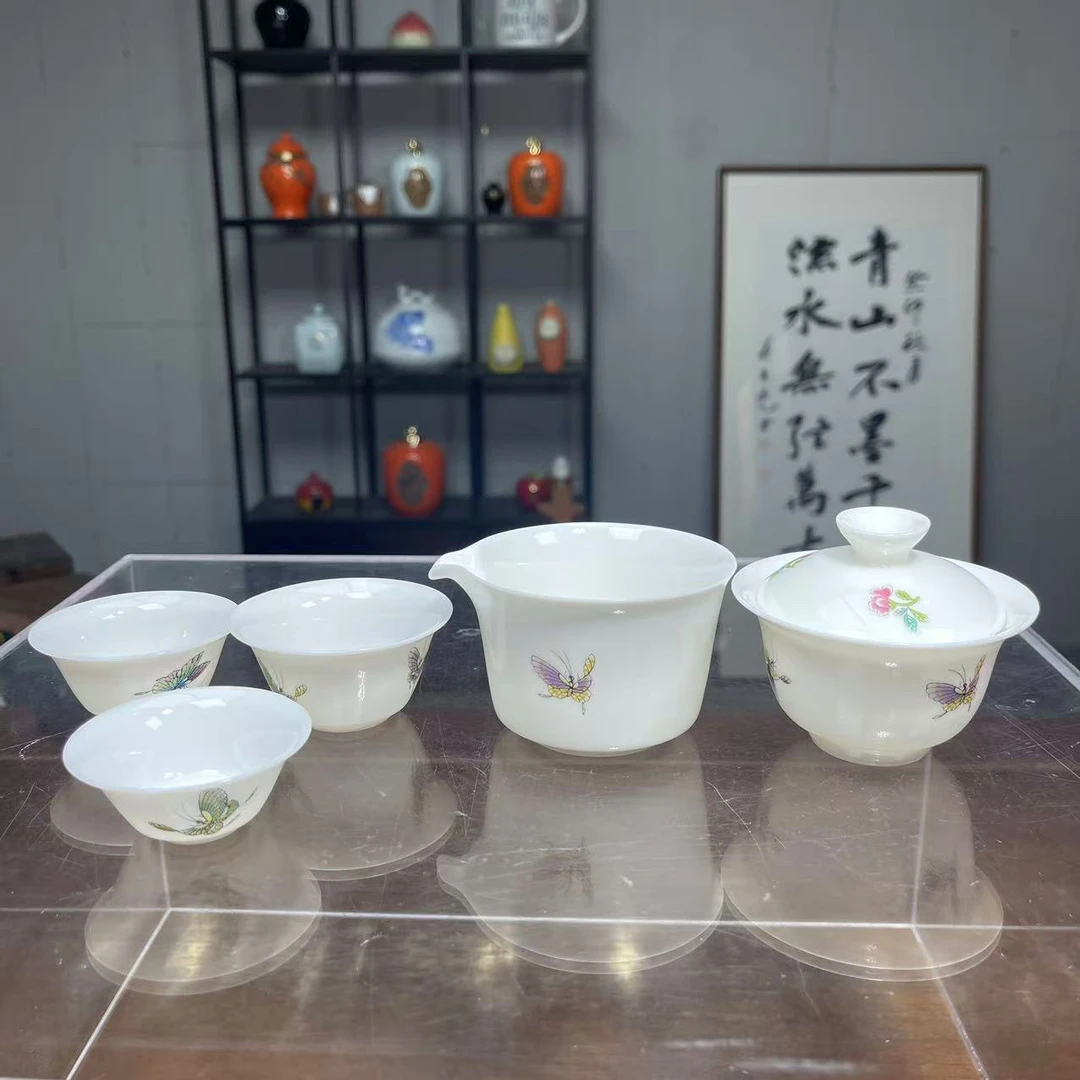 高端茶具蝴蝶旅行套2h