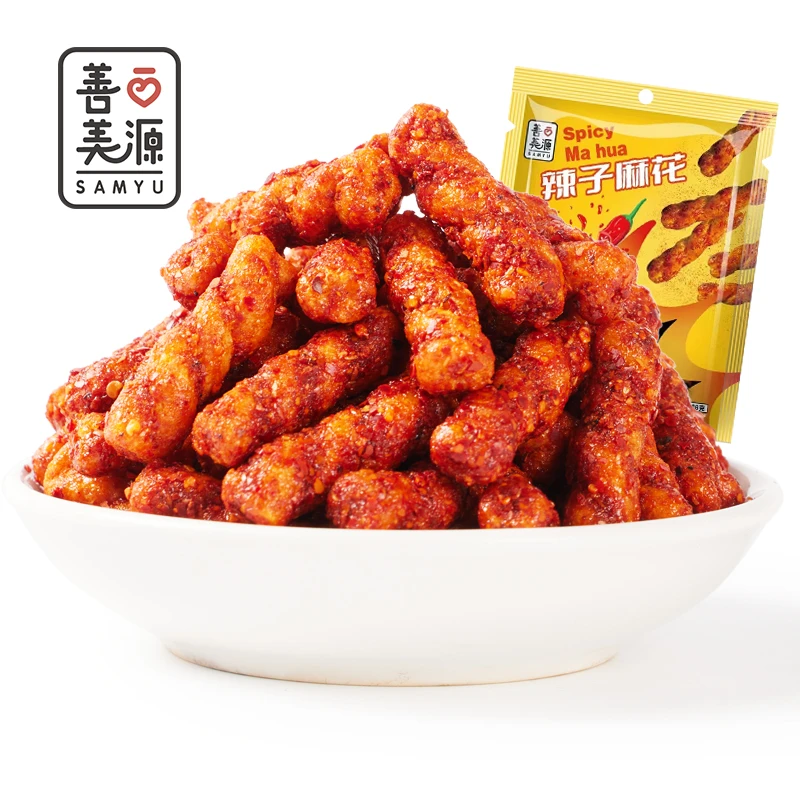 善美源辣子麻花鲜香酥脆麻辣劲爆童年怀旧休闲追剧解馋网红小零食