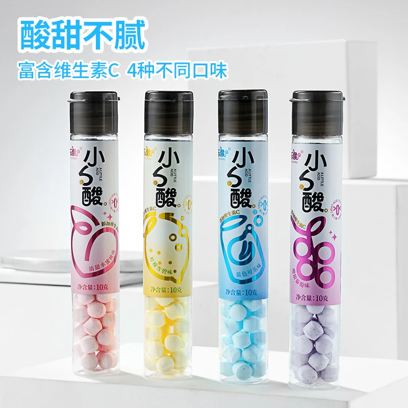 无糖压片糖四种口味0蔗糖无负担薄荷清新爽喉休闲糖果