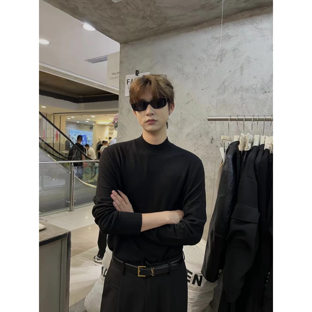 wow轻熟百搭莱赛尔打底长袖针织衫