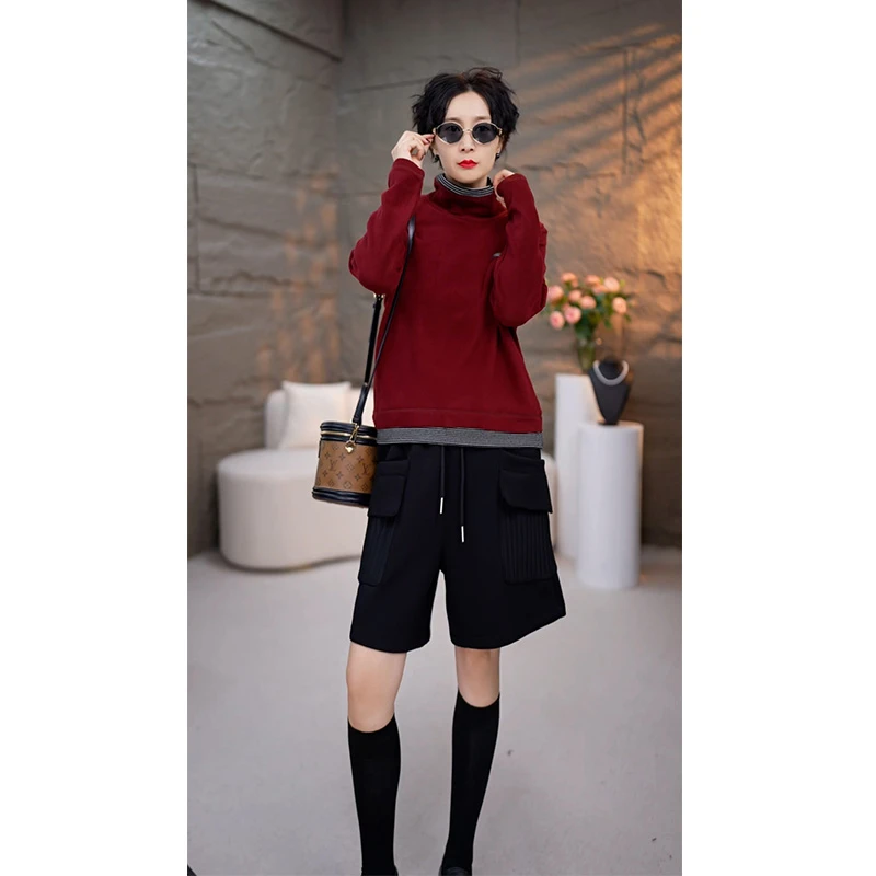 冬季新款显瘦短款时尚气质复古网红洋气休闲百搭宽松上衣5906