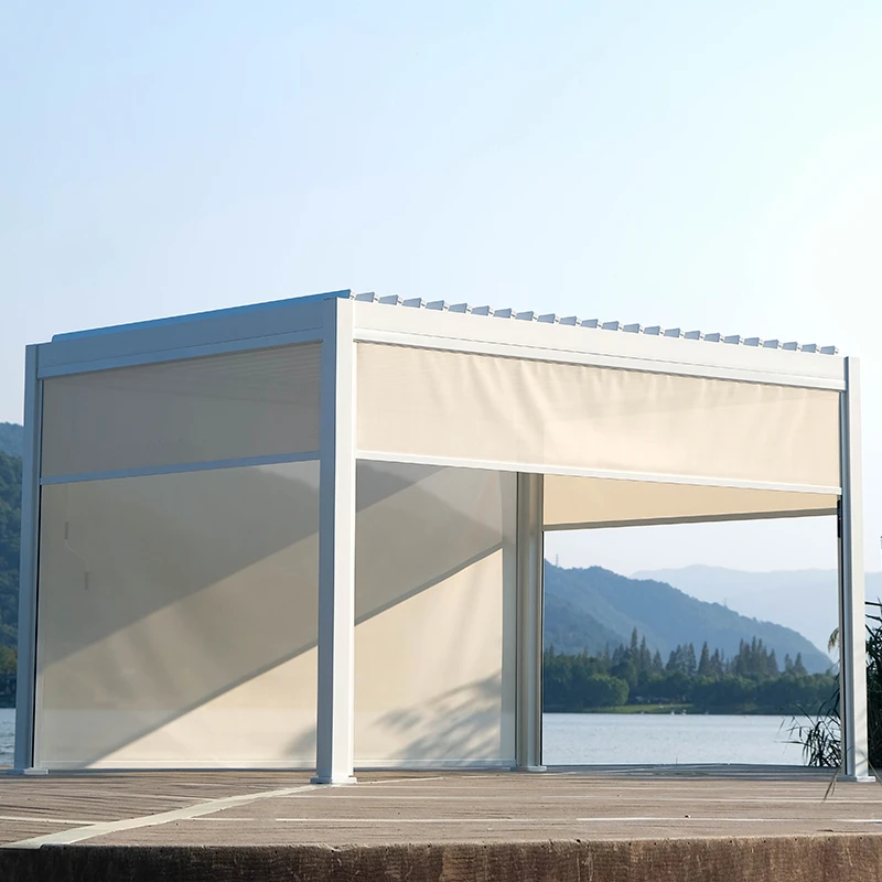 FAPOLITE/梵派庭院休闲百叶凉亭遮阳棚中式别墅露阳台花园铝合金