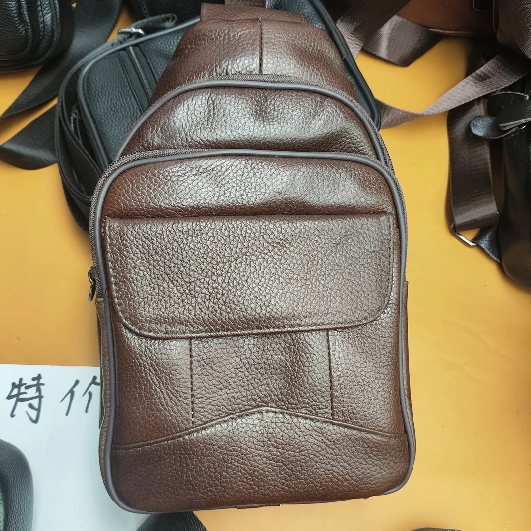 孤品特价 工厂清货 头层牛皮真牛皮男士包包