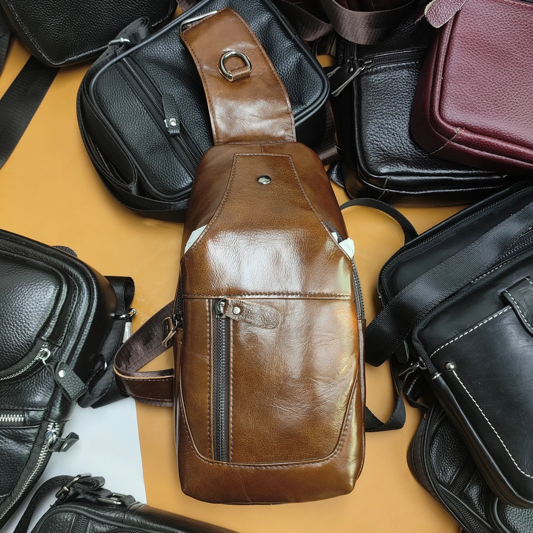 孤品特价 工厂清货 头层牛皮真牛皮男士包包