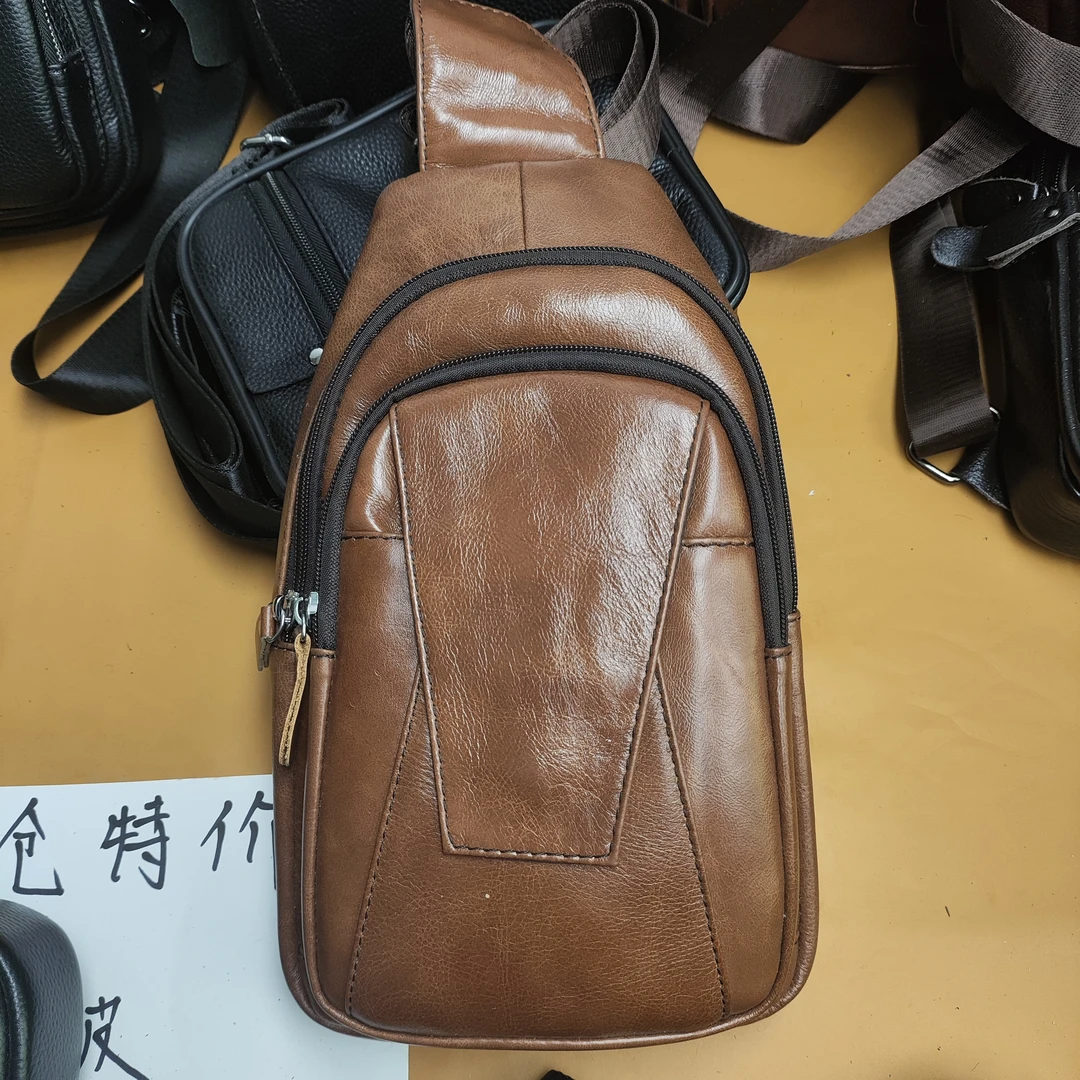 孤品特价 工厂清货 头层牛皮真牛皮男士包包