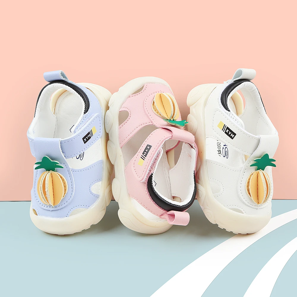 小呗蟹夏天男女宝宝软底网眼凉鞋婴幼儿透气学步鞋防滑防踢休闲鞋