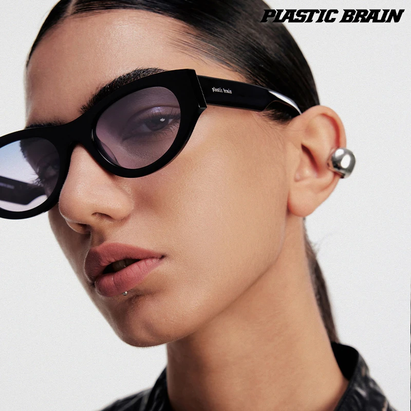 PLASTIC BRAIN/塑料脑袋复古时尚渐变墨镜情侣个性太阳眼镜太阳镜