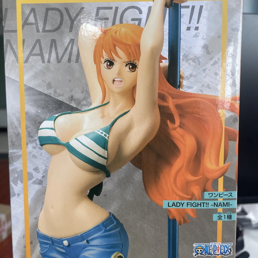 正版眼镜厂 海贼王 航海王 LADY FIGHT 娜美 天候棒 景品手办