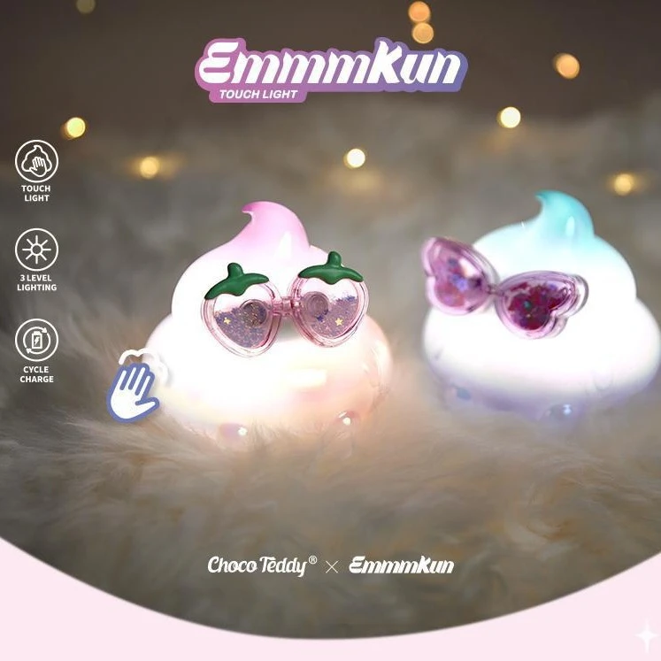 正版雪宝拍拍灯二代系列M盒可爱小摆件卧室夜灯创意DIY手工微景观