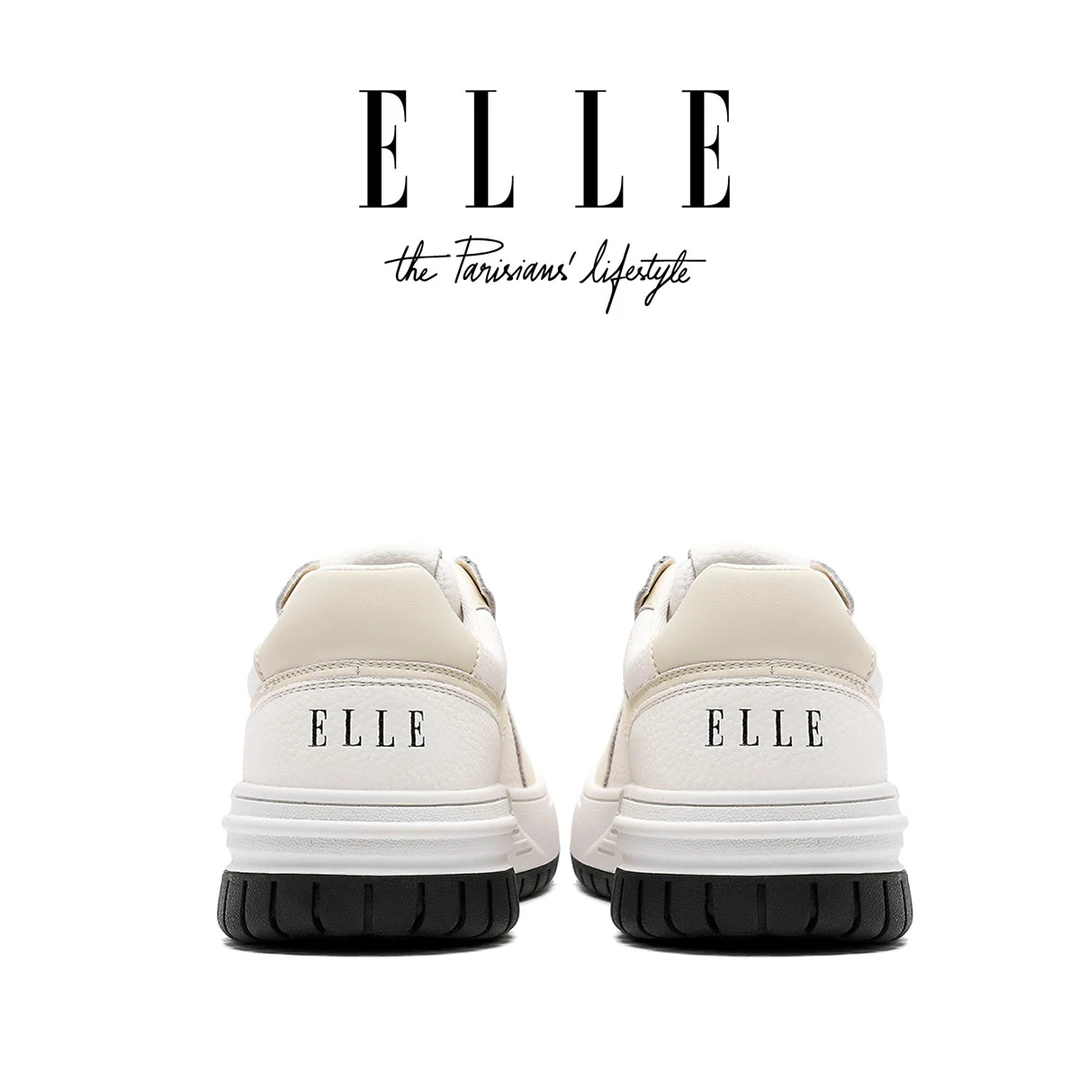ELLE显脚小休闲单鞋女厚底低帮配裙子板鞋2025爆款百搭开车平底鞋