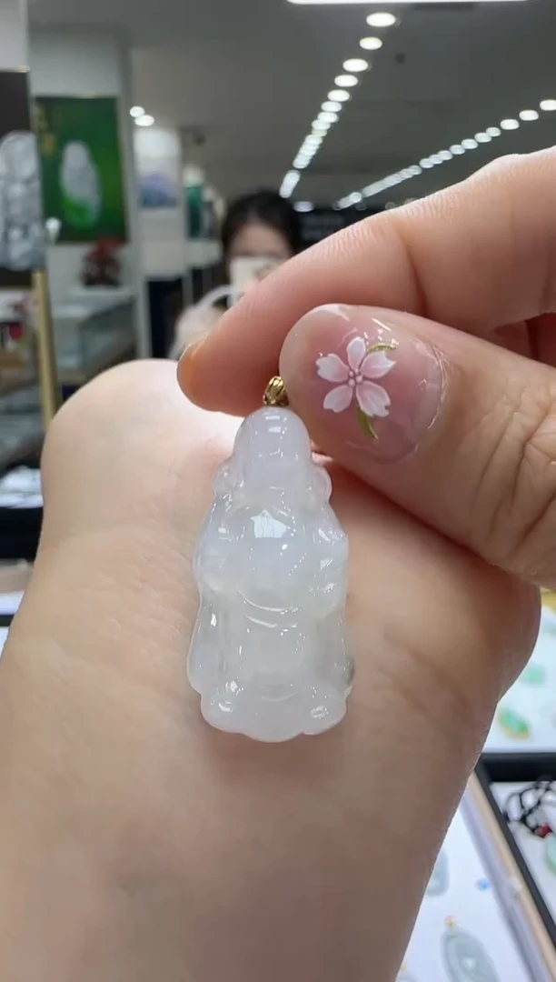 【闪购商品】翡翠颈饰18K金镶嵌孤品