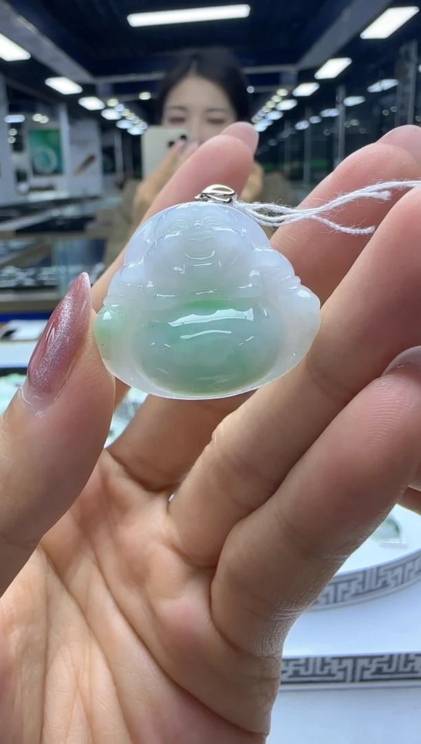 【闪购商品】翡翠颈饰18K金镶嵌孤品