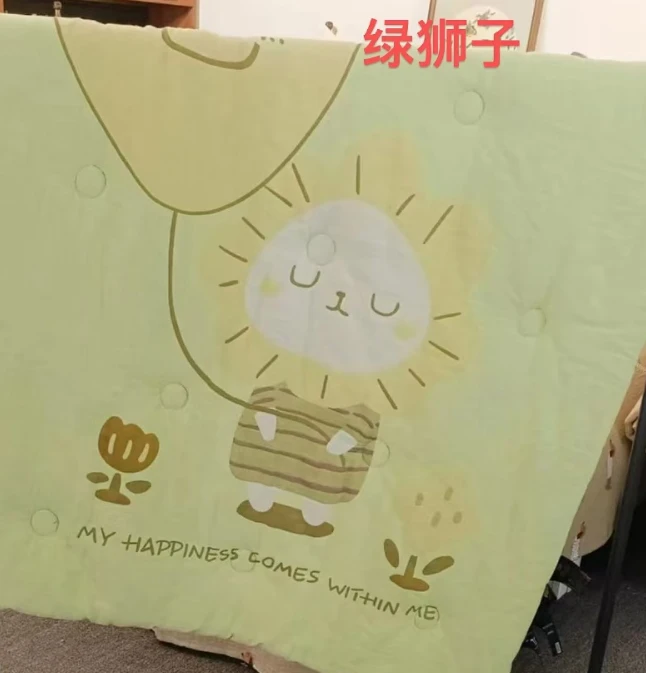 【太阳狮】120*150cm A类双层纱全棉纱布大豆被秋冬被