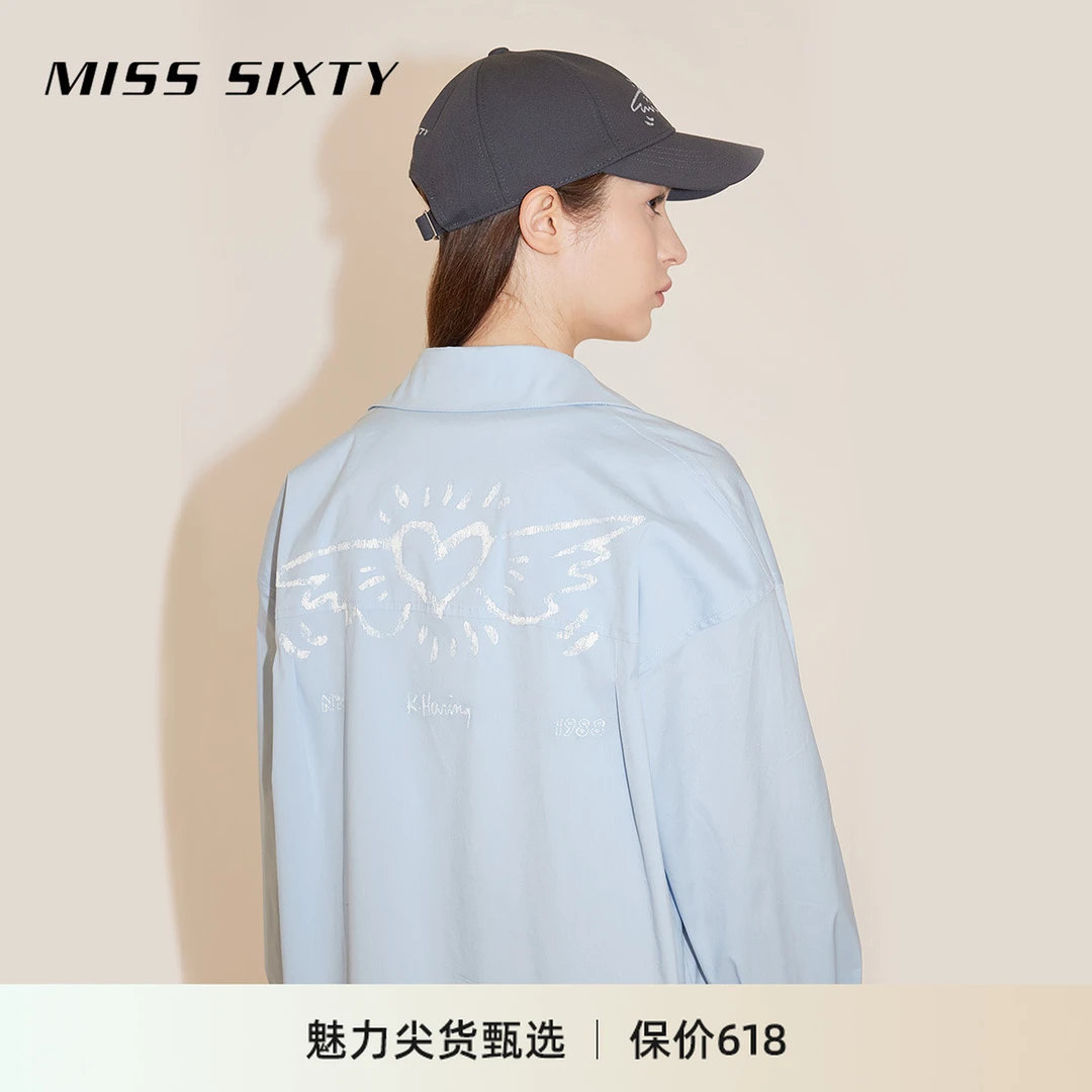 Miss Sixty Keith Haring跨界系列24春季新款印花衬衫女尤莱特