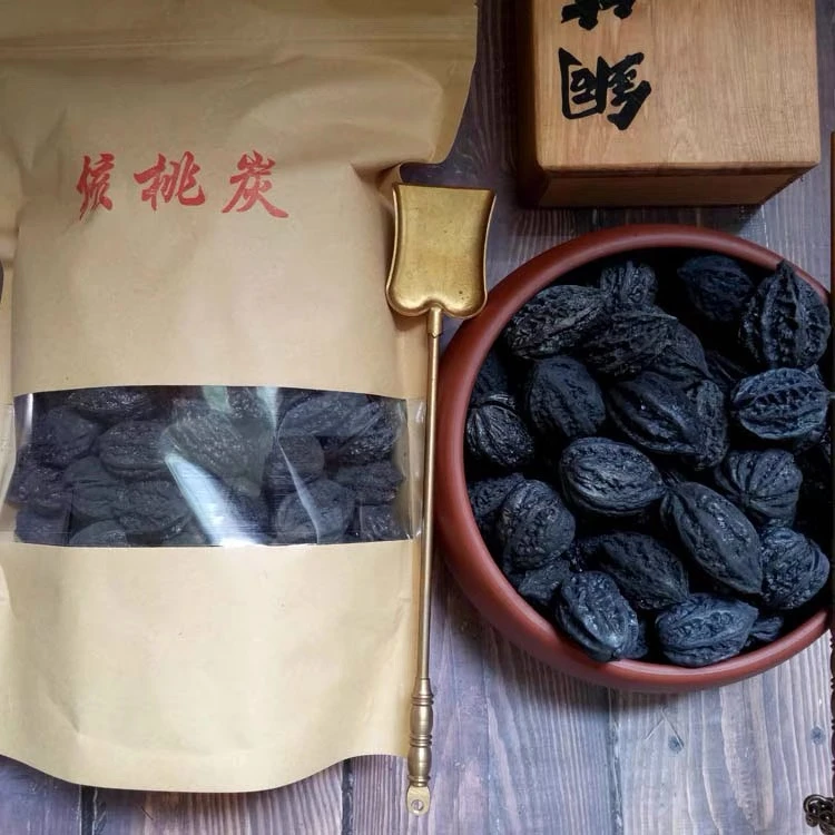 厂家直销碳围炉煮茶核桃炭烧烤烤肉室内无烟户外野炊木炭燃烧点燃