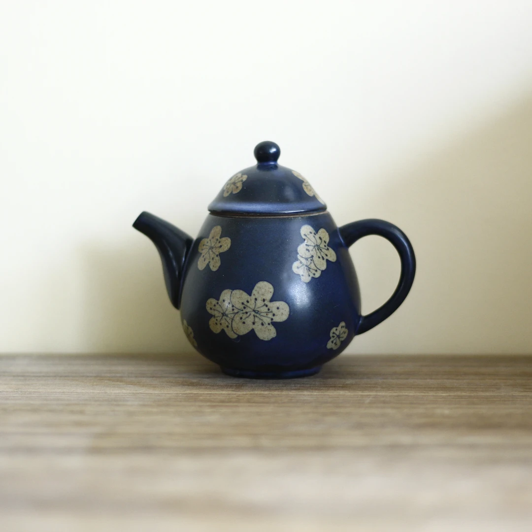 【岩悟】青花手绘茶壶.3225.中式复古创意高端茶壶陶瓷茶具泡茶器