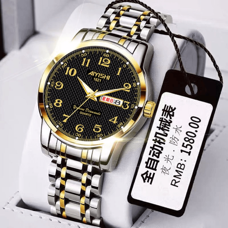 专柜正品瑞士品牌全自动机芯时尚潮流休闲商务防水腕表手表男士款