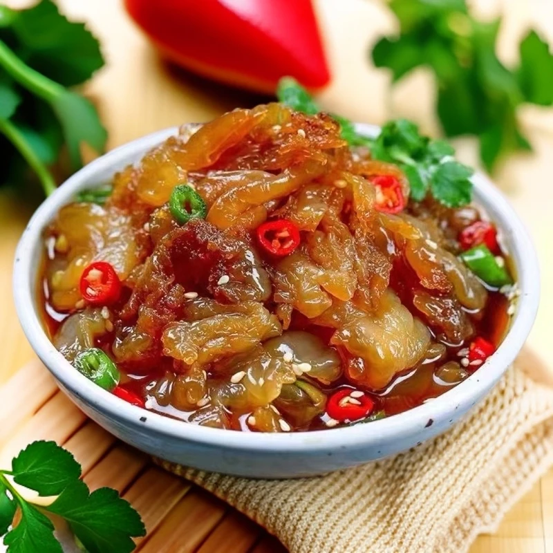 小妮家 琥珀海蜇头 凉拌鲜脆 海蜇爪 5斤/桶 发1桶