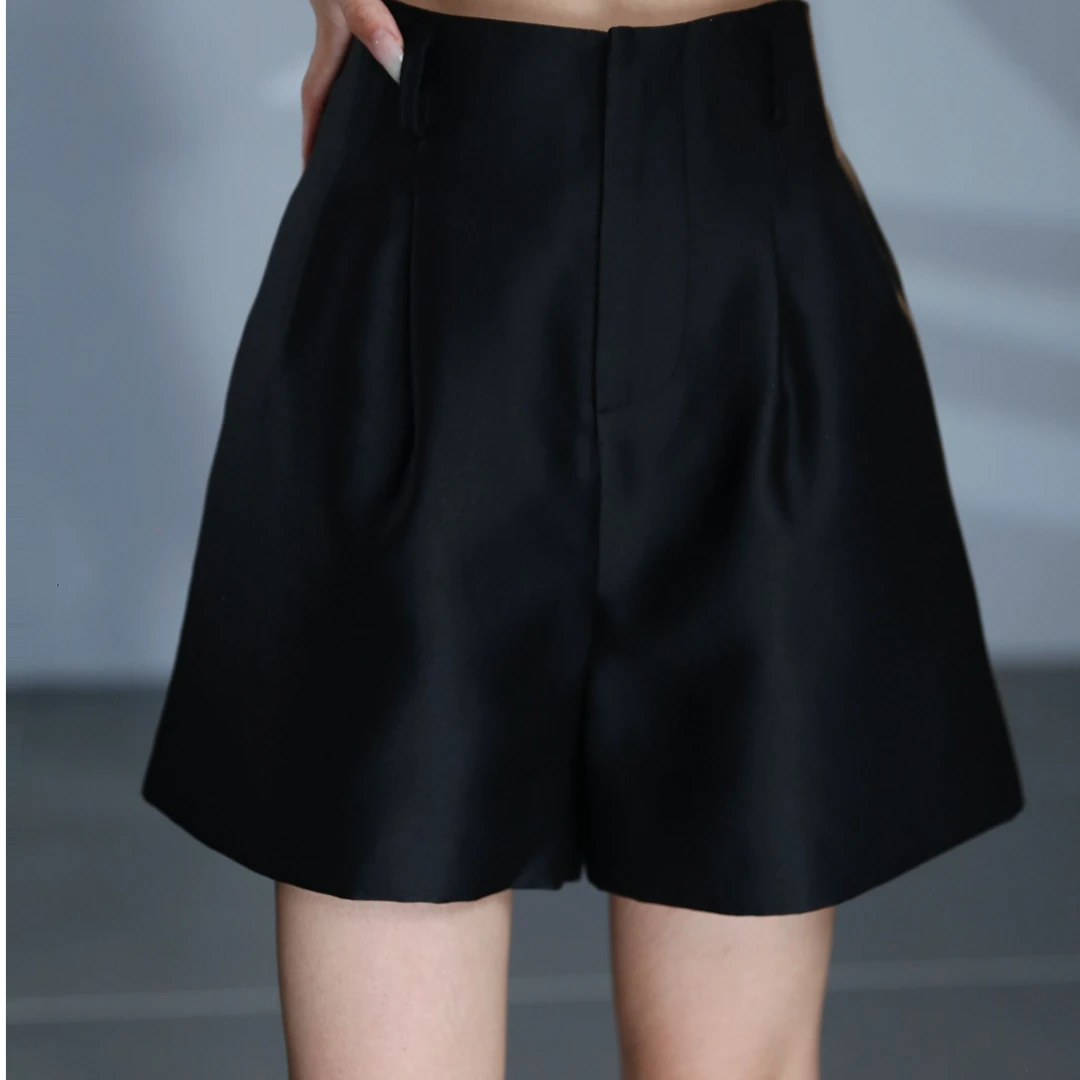 JUDIAN-【女神专属】简约百搭腰带短裤外套