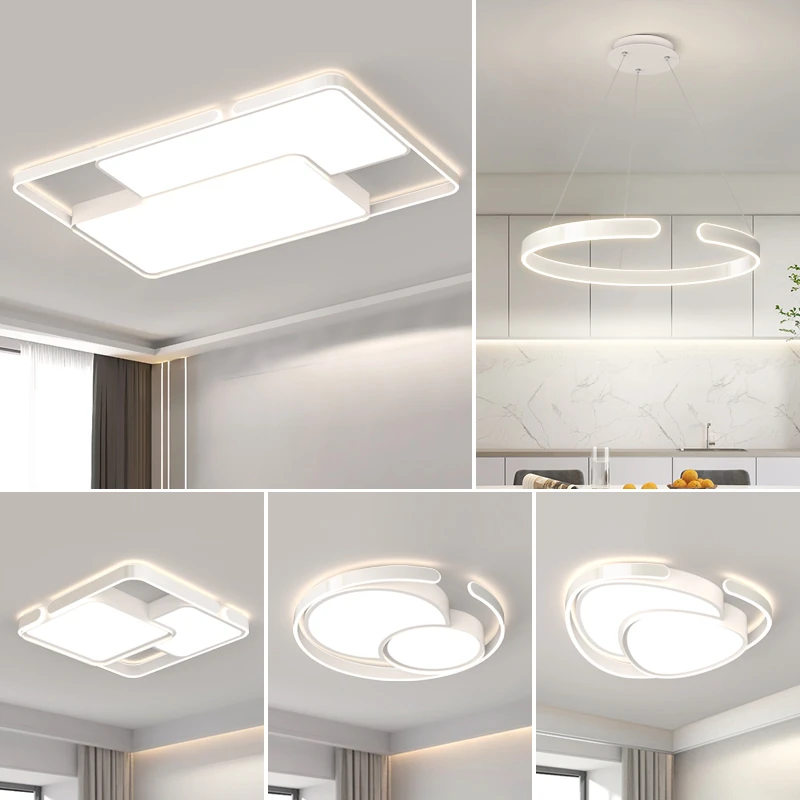 护眼客厅吸顶灯现代简约极简设计新款几何客厅主灯智能全屋组合灯
