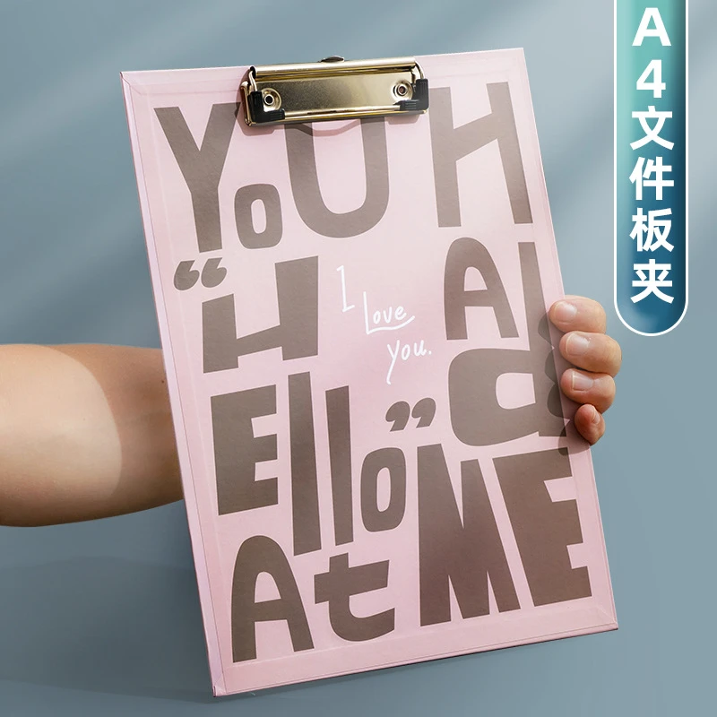 美式文字板夹学生写字板书写垫板硬板夹试卷书夹子固定纸张资料板