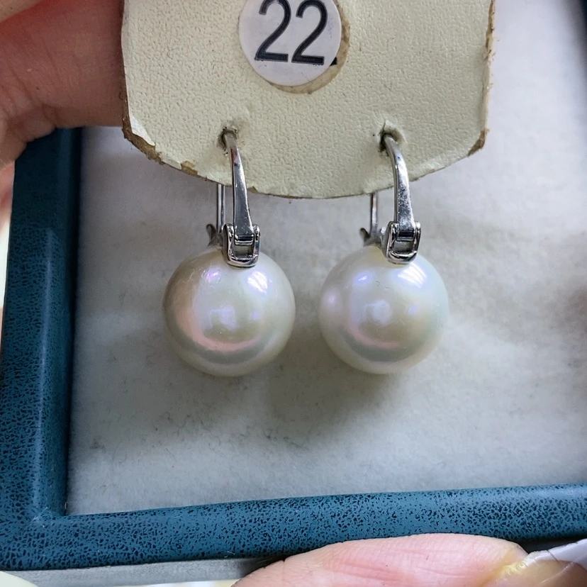 【闪购商品】淡水珍珠耳饰银S925镶嵌