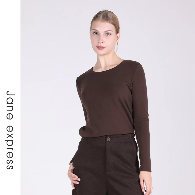 Jane express/简表达24年冬季新款针织衫打底衫休闲百搭DZZ42002