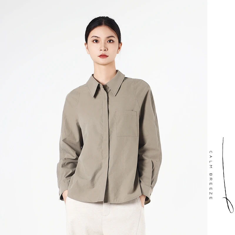 Jane express/简表达24年冬季新款时尚百搭简约衬衣衬衫DCY4006