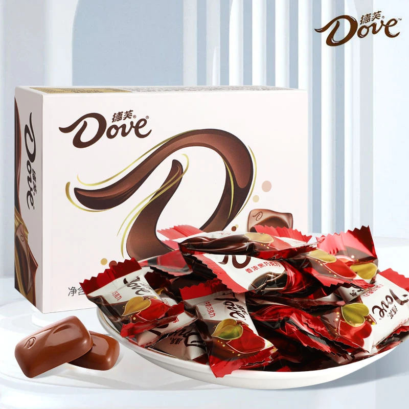 Dove/德芙4.5g*15粒盒装丝滑香浓牛奶巧克力办公室宿舍休闲零食