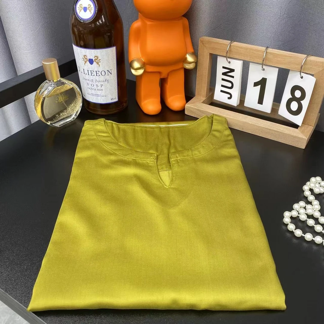 《LS牛油果绿》242舒适天丝纯色家居服睡衣睡裙