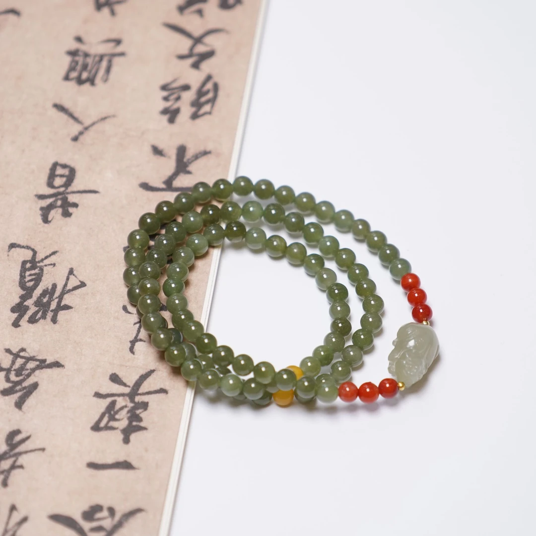 和田玉多圈手串ZC10A6202