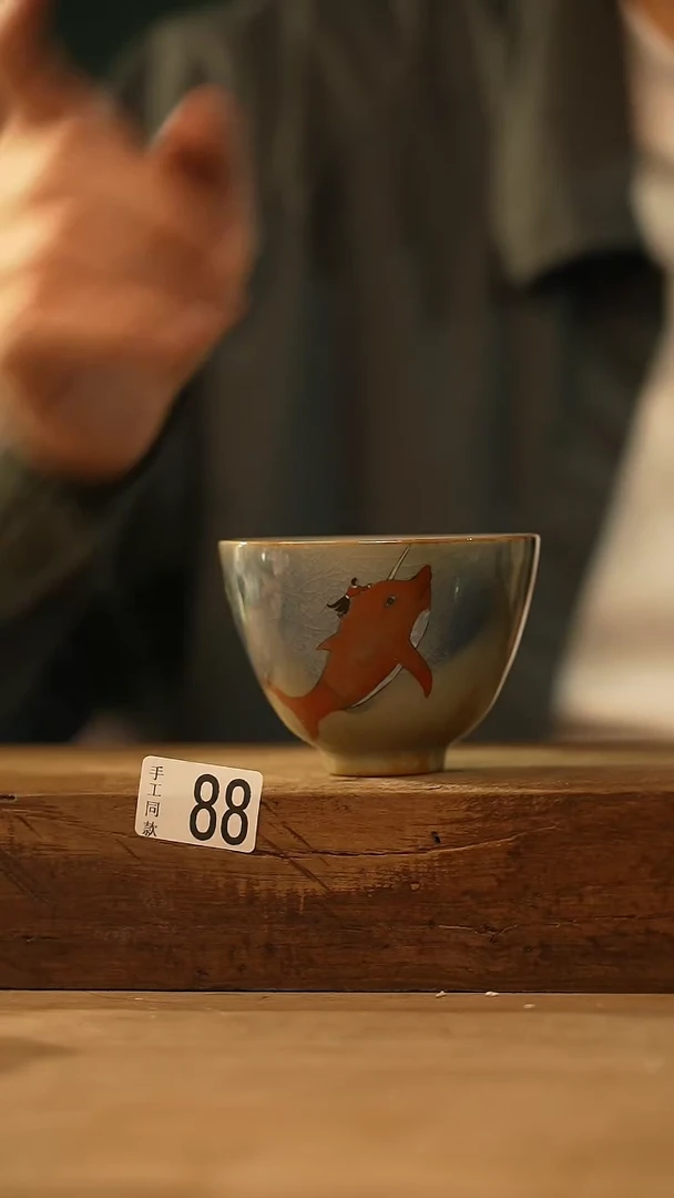 【闪购商品】瓷片设计师手作款  落单/主人杯(手工同款)