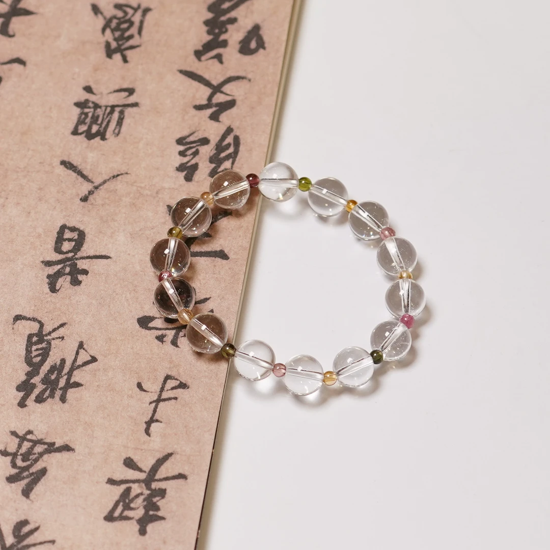 ZC10A6310白水晶单圈手串（多样性发货）