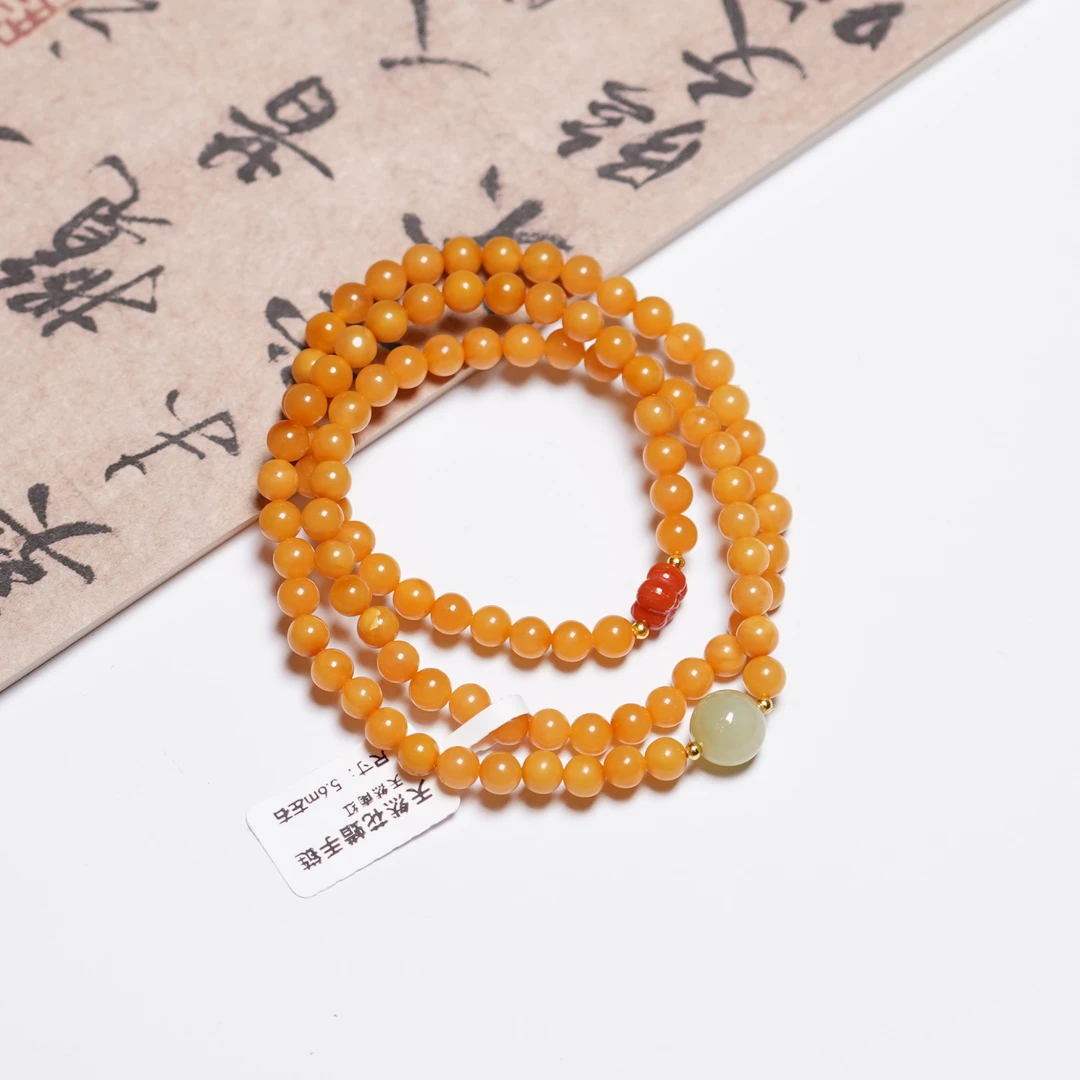 南红花腊多圈手串ZC10A6204