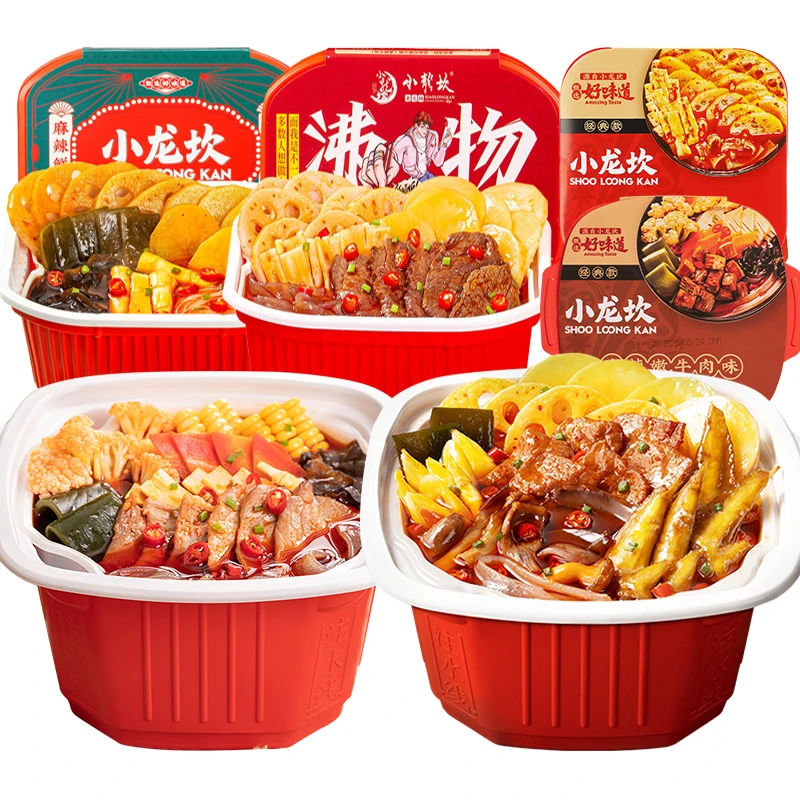 小龙坎荤版自热火锅沸腾牛肉麻辣嫩牛鸡翅牛杂番茄牛腩午餐肉大份