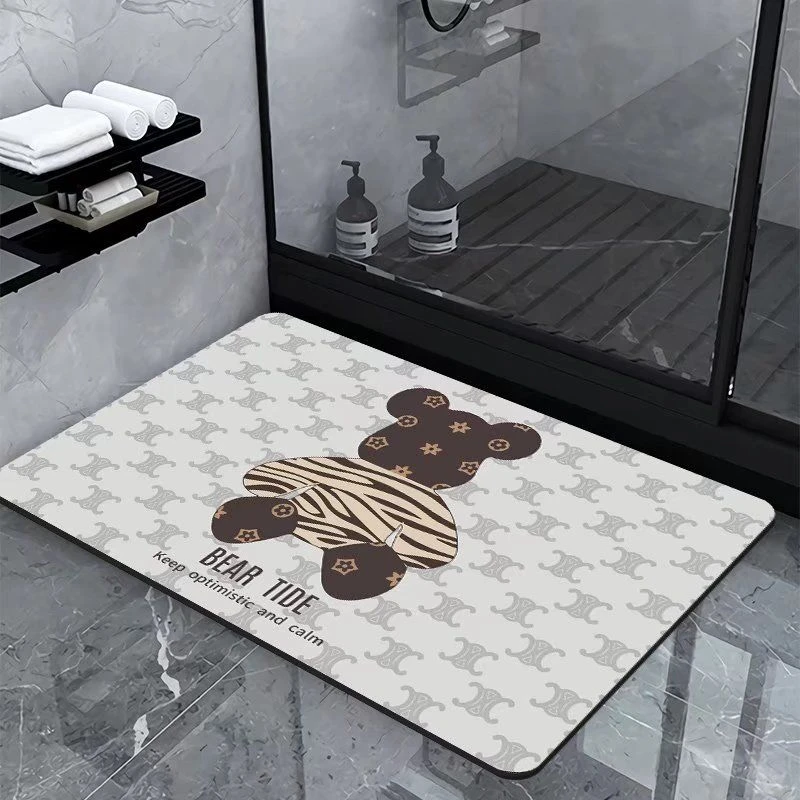 加厚软硅藻泥卫生间浴室厕所洗手间进门口地垫子地毯脚垫吸水防滑